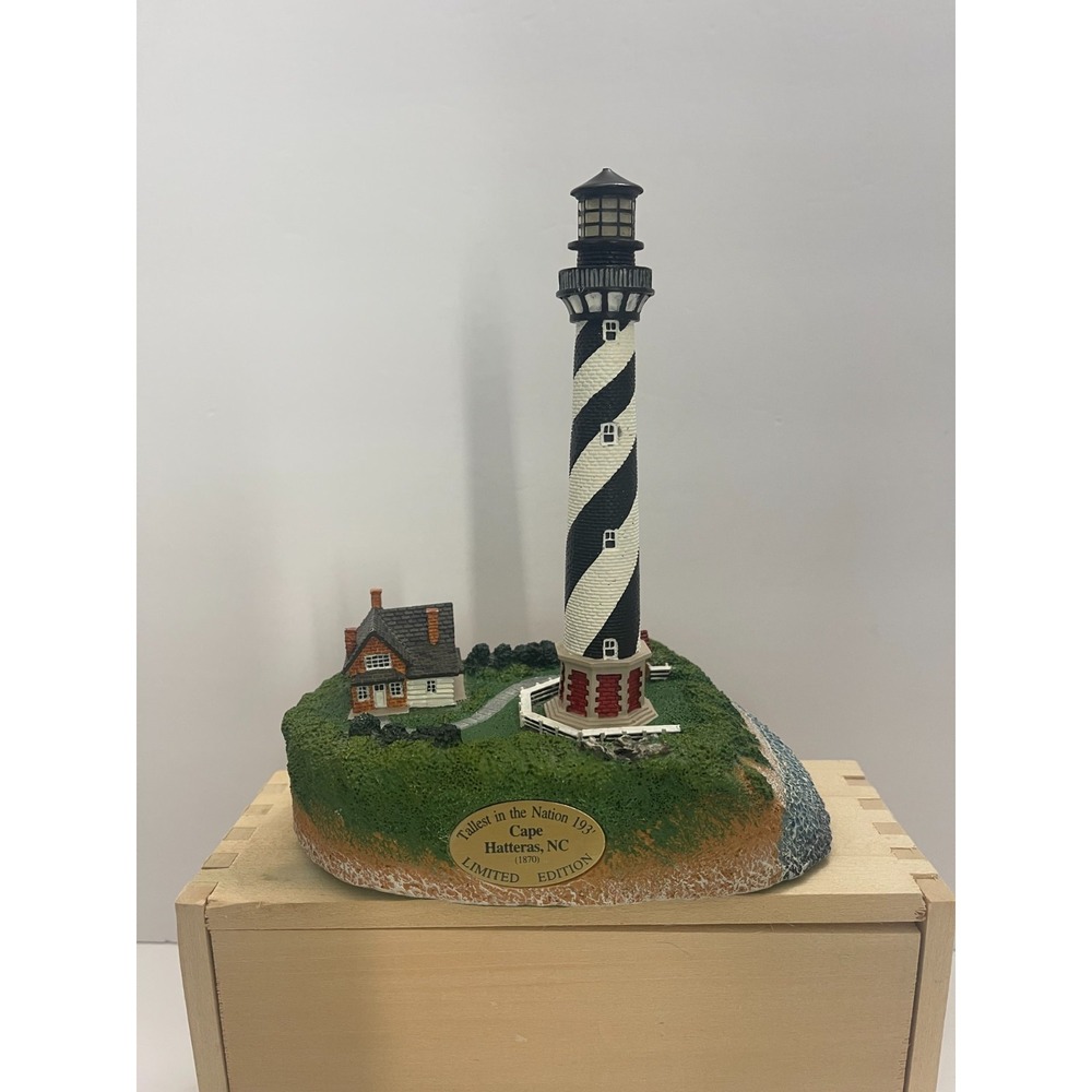 1999 Lefton's Cape Hatteras Lighthouse LE 502/9500 CCM08673 7" (Tested & Works)